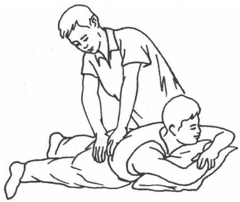 lumbar grasping and kneading method