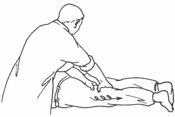 lower limb grasping-kneading method