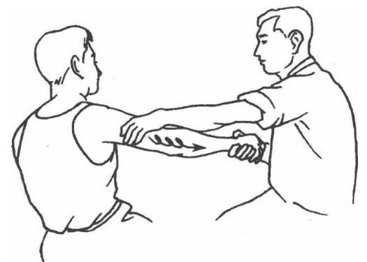 upper limb grasping-kneading method