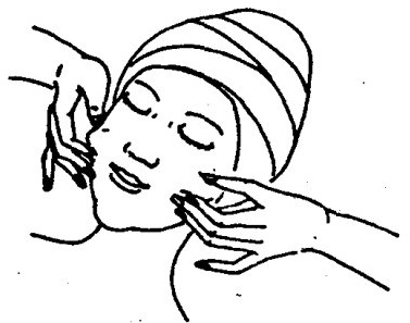 Cheek-pinching technique