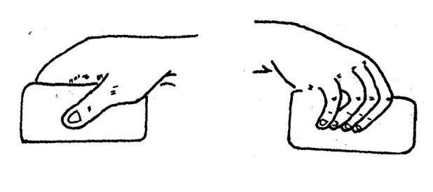 Grasping scraping board technique