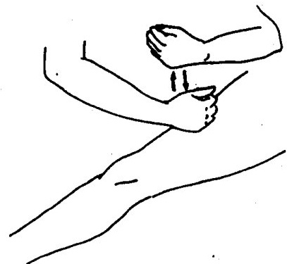 Two-handed double-striking technique