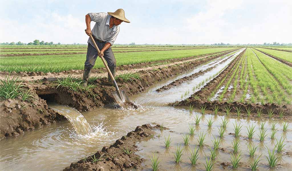 he Story of Irrigating the Fields