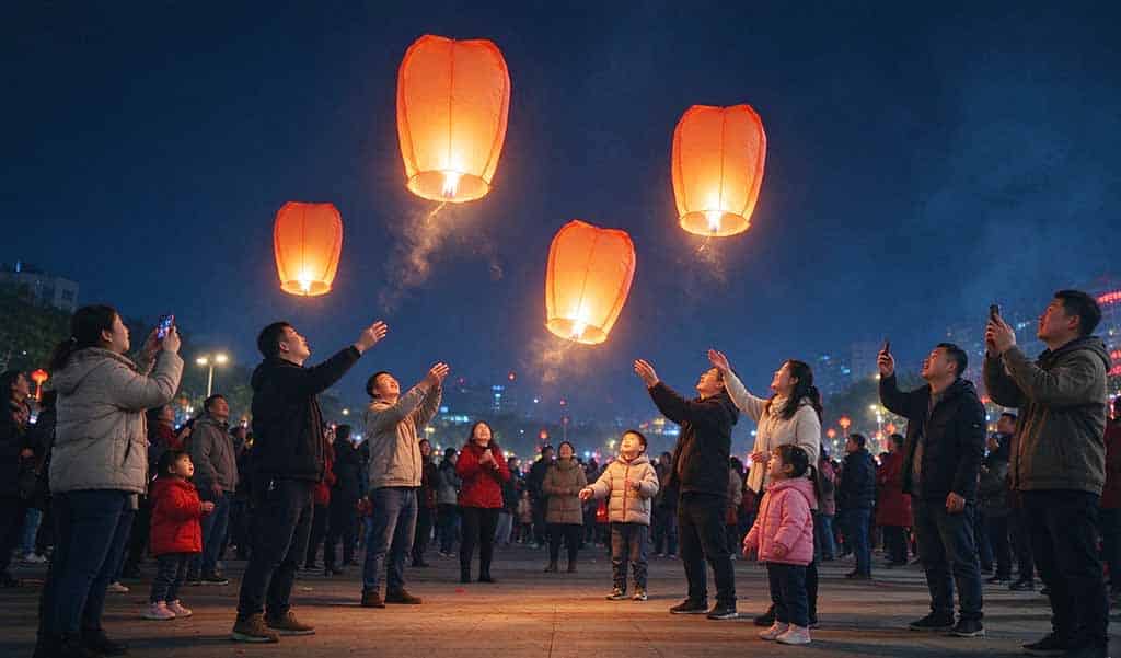 The Story of Releasing Kongming Lanterns